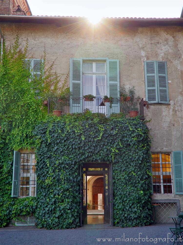 Biella (Italy) - Main entrance of La Marmora Palace from the garden 